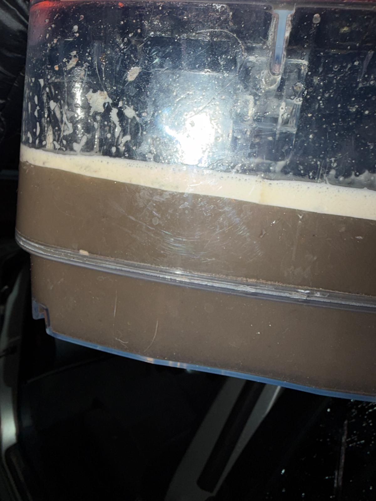 amount of dirt after carpet and interior cleaning